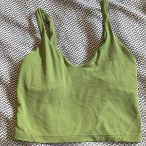 Lululemon align sports bra tank top green size 6